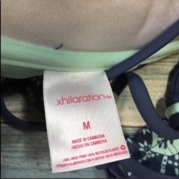 Xhilaration Blue Push Up Bikini Top - Picture 6 of 6